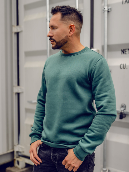 Muška majica bez kapuljače zelena Bolf 2001A