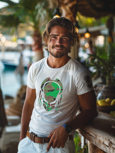 Bijela pamučna muška majica s printom Bolf 192379A2