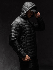 Crna muška prošivena međusezonska jakna Bolf 58M13021A1