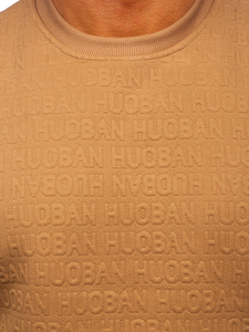 Bež muška majica s printom bez kapuljače Bolf LJ0599