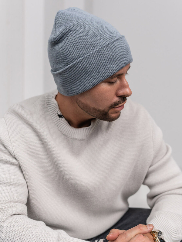 Siva zimska izolirana muška kapa YW09004M