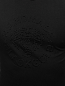 Crna muška majica s printom Bolf MT3056