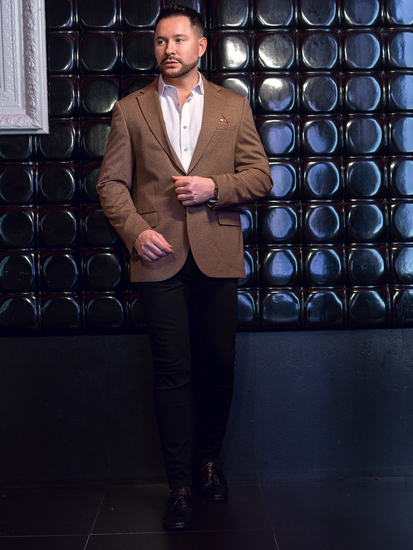 Muški casual sako Smeđa Bolf 24401-1