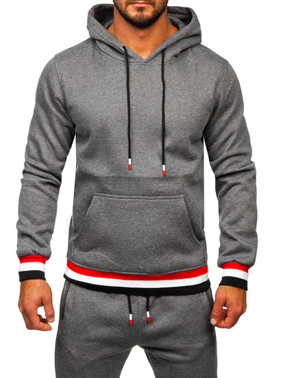 Grafitna trenirka muška s kapuljačom Bolf 8C60