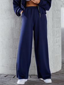 Ženski dvodijelni trenirke komplet na patent tamnoplavi Bolf 821109