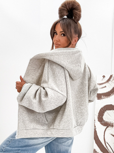 Ženska podstavljena hoodica s kapuljačom melange Bolf 821112