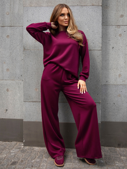 Ženski dvodijelni trenirke komplet bordo Bolf 821111