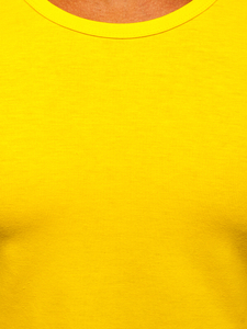 Žuta majica tank top bez printa Bolf 99001