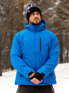 Plava jakna muška zimska sportska Bolf HH011