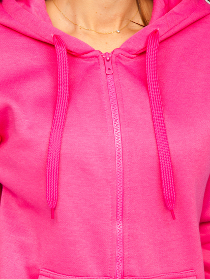 Tamnoružičasti dvodijelni komplet ženske trenirke Bolf 0003