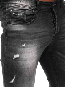 Crne traperice muške regular fit Bolf MP010N