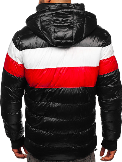 Crna muška prošivena zimska jakna Bolf 6592