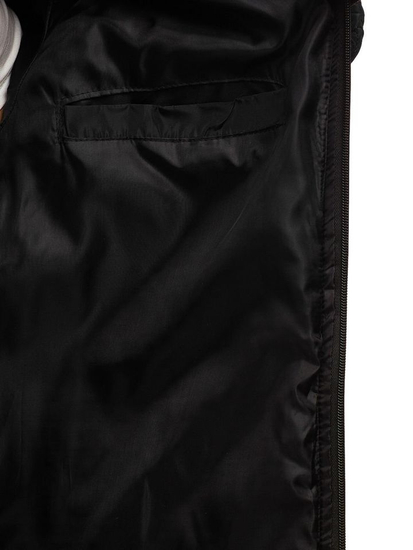 Kurtka męska przejściowa bomberka czarna Denley AK76-A