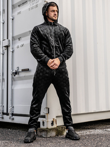 Crni velur muški trenirka Bolf 3B113A2