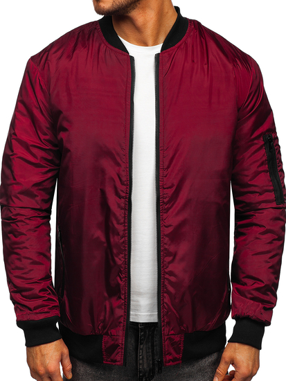 Muška prijelazna jakna bomber bordo Bolf AK95