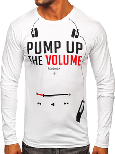 Longsleeve majica s printom bijela Bolf 1219