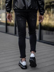 Crne traperice muške regular fit Bolf TF098