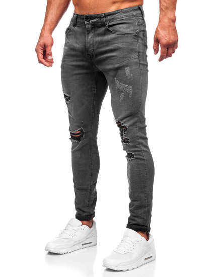 Crne muške traperice slim fit Bolf KS2081