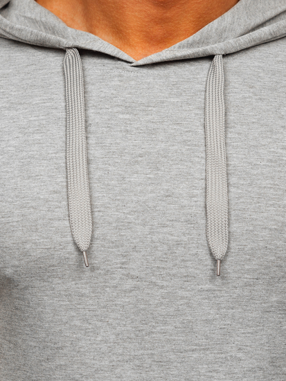 Siva muška obična majica s kapuljačom Bolf 8T89