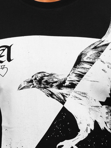 Crna longsleeve majica muška s printom Bolf 146741