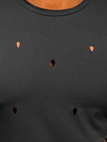 Grafitna majica muška bez printa Bolf 3009