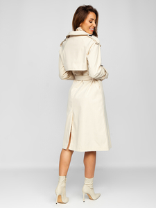 Bež 2U1 jakna trenč kaput ženski s remenom Bolf AG3011