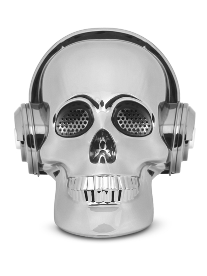 Srebrni bežični lubanja bluetooth zvučnik E80