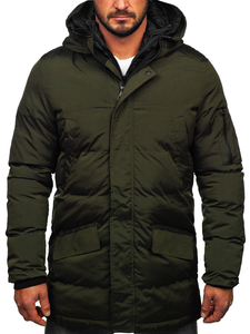 Kaki prošivena jakna muška zimska parka Bolf 5M790