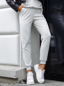 Ženski dvodijelni trenirke komplet s kapuljačom melange Bolf 821110