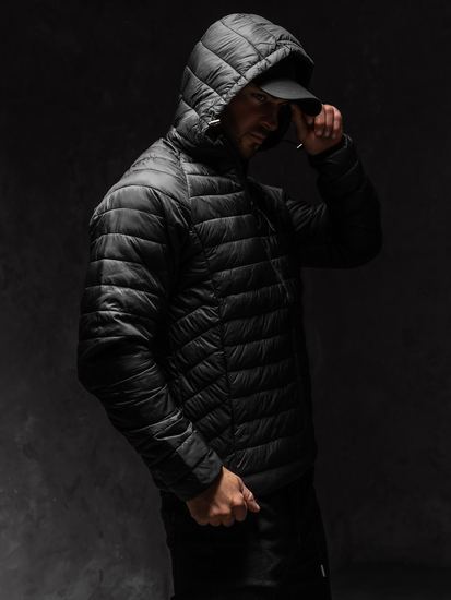 Crna muška prošivena međusezonska jakna Bolf 58M13021A1