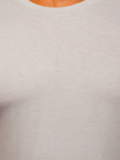 Muška majica bez printa svijetlosiva Bolf 2005