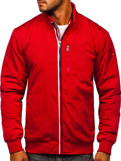 Crvena muška jakna prijelazna Bolf WX031A