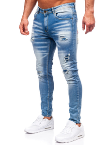 Tamnoplave muške traper hlače skinny fit Bolf E7869B