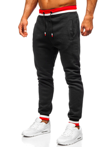 Crna trenirka muška s kapuljačom Bolf 8C60