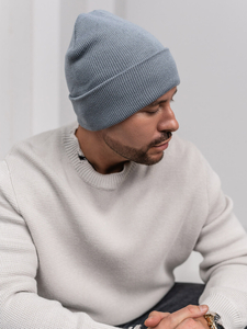 Siva zimska izolirana muška kapa YW09004M