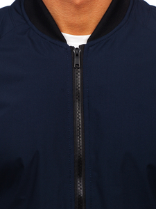 Tamnoplava muška prijelazna bomber jakna Bolf 84M3007