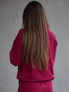 Ženski dvodijelni trenirke komplet bordo Bolf 82162