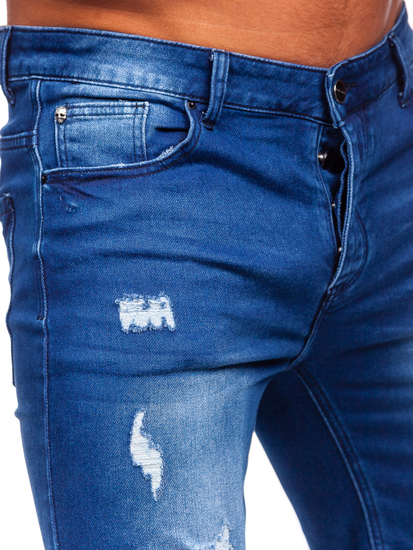 Tamnoplave muške traper kratke hlače Bolf MP0061BS