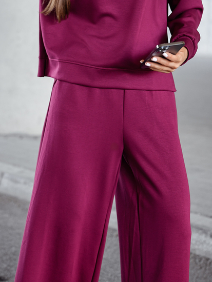 Ženski dvodijelni trenirke komplet bordo Bolf 821111