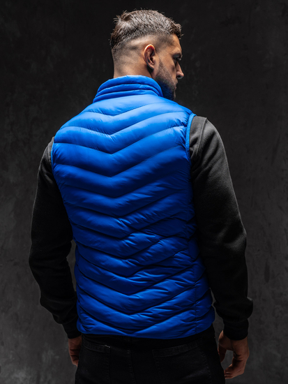 Plavi muški prošiveni prsluk Bolf HDL88006A1