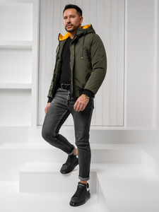 Zelena jakna muška zimska Bolf 27M8100