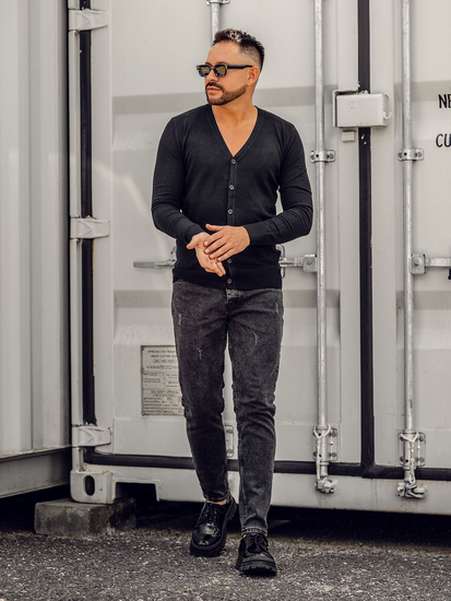 Muški kardigan Crna Bolf YY06A