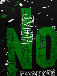 Crna majica tank top s printom Bolf 14825