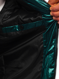 Zelena prošivena sportska prijelazna jakna muška  Bolf 2143