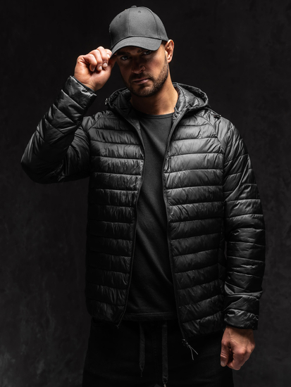 Crna muška prošivena međusezonska jakna Bolf 58M13021A1