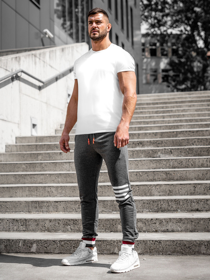 Grafitne sportske hlače muške Bolf 7033