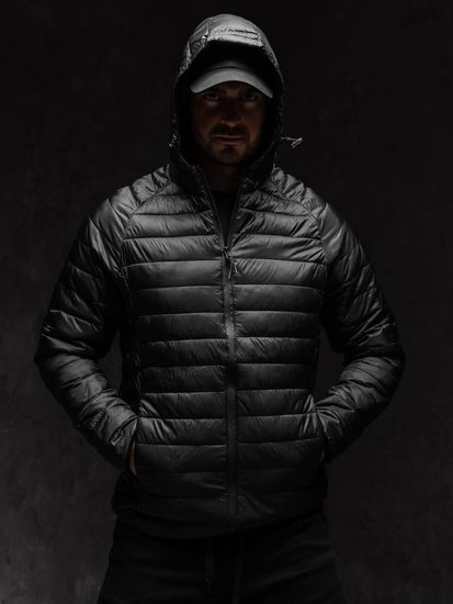 Crna muška prošivena međusezonska jakna Bolf 58M13021A1