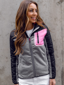 Ženska sportska prijelazna majica-jakna crna Bolf KSW4006A