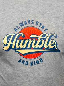 Muška pamučna majica s printom Sivo Bolf MPO3531