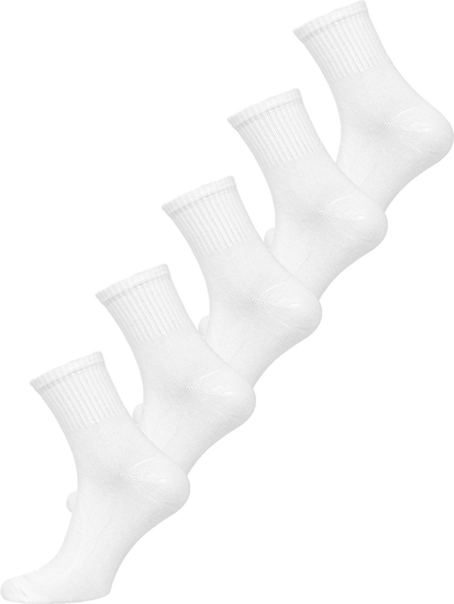 Muške čarape Bijela Bolf A8007-5P 5 PACK